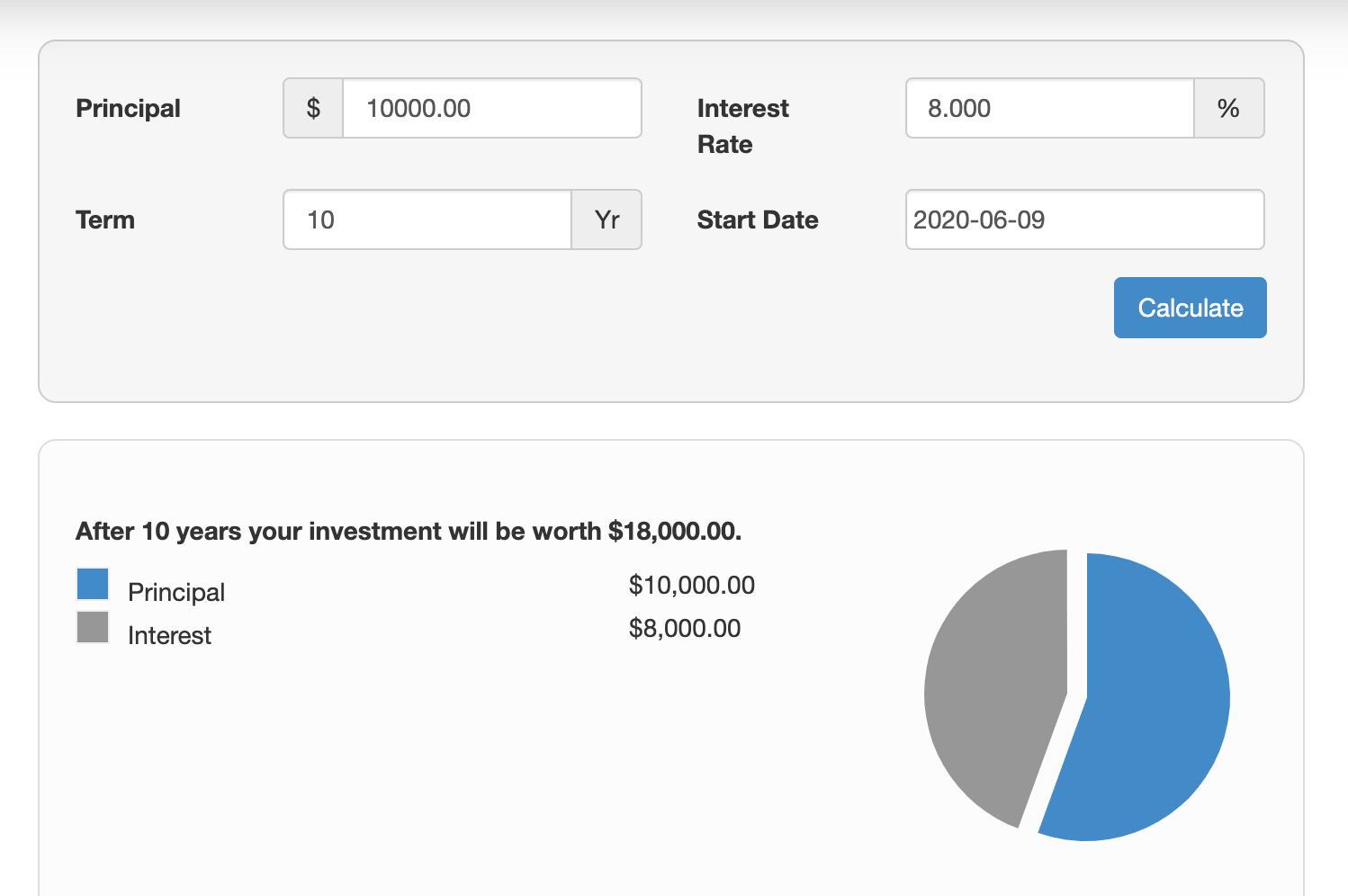 SImple Interest Calculator